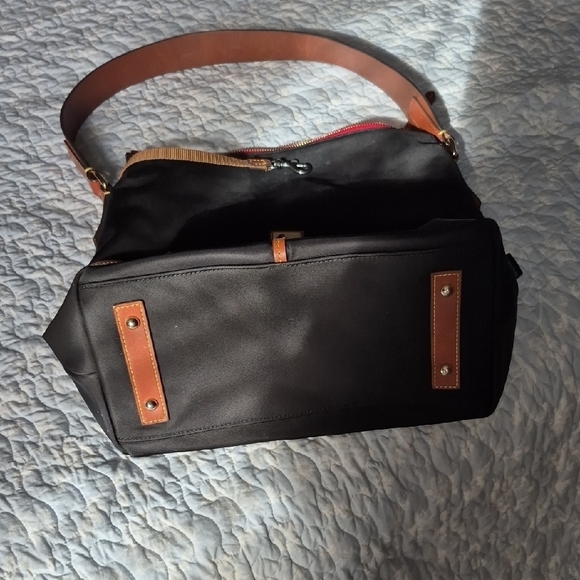 Dooney & Bourke Black and Brown Hobo Bag - Picture 4 of 4
